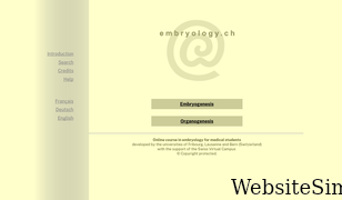 embryology.ch Screenshot