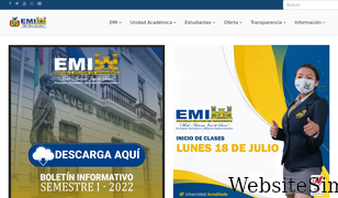 emi.edu.bo Screenshot
