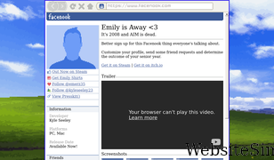emilyisaway.com Screenshot