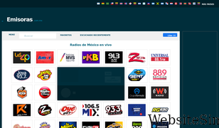 emisoras.com.mx Screenshot