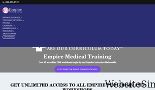 empiremedicaltraining.com Screenshot