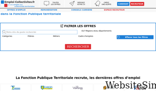 emploi-collectivites.fr Screenshot