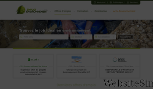 emploi-environnement.com Screenshot