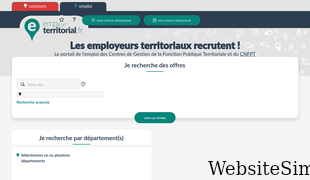 emploi-territorial.fr Screenshot