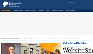 enciclopediadelecuador.com Screenshot