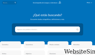 enciclopediadelenguayliteratura.com Screenshot