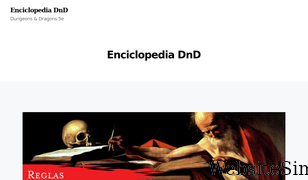 enciclopediadnd.es Screenshot