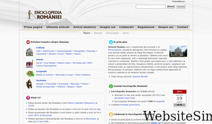 enciclopediaromaniei.ro Screenshot