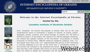 encyclopediaofukraine.com Screenshot