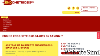 endometriosis-uk.org Screenshot