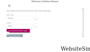endress.com Screenshot