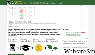 energyusecalculator.com Screenshot