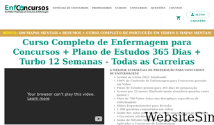 enfconcursos.com Screenshot