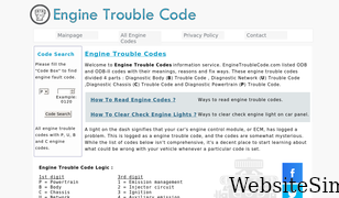 enginetroublecode.com Screenshot