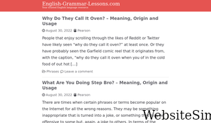 english-grammar-lessons.com Screenshot