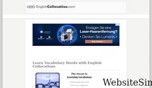 englishcollocation.com Screenshot