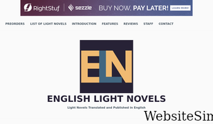 englishlightnovels.com Screenshot