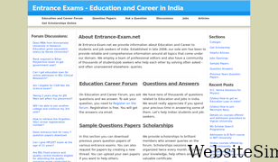entrance-exam.net Screenshot
