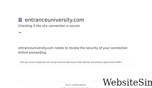 entranceuniversity.com Screenshot