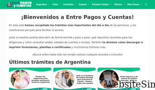 entrepagosycuentas.com Screenshot