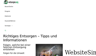 entsorgen.org Screenshot