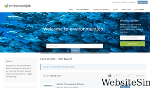 environmentjob.co.uk Screenshot