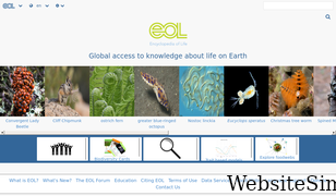 eol.org Screenshot
