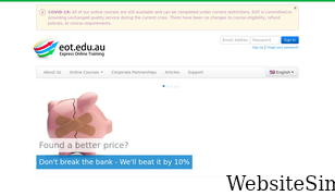 eot.edu.au Screenshot