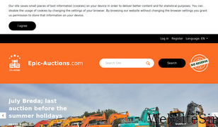 epic-auctions.com Screenshot