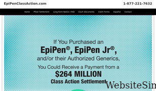 epipenclassaction.com Screenshot