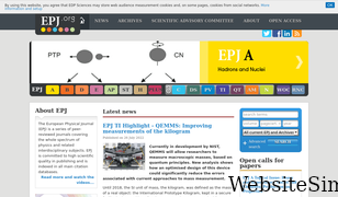 epj.org Screenshot