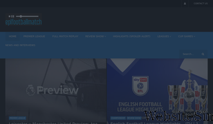 eplfootballmatch.com Screenshot