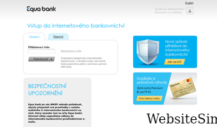 equabanking.cz Screenshot
