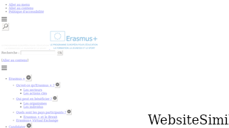 erasmusplus.fr Screenshot