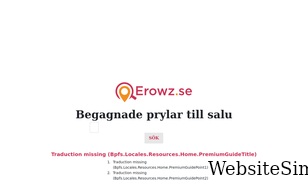 erowz.se Screenshot