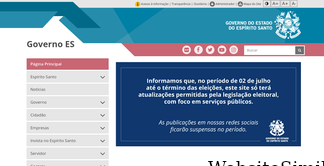 es.gov.br Screenshot