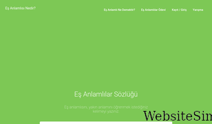 esanlamlisinedir.com Screenshot