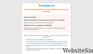 escapes.ca Screenshot