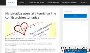 esercizimatematica.com Screenshot