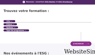 esg.fr Screenshot