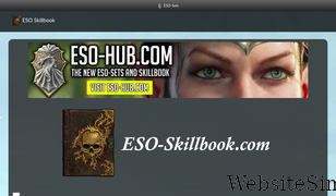 eso-skillbook.com Screenshot