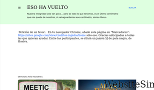esohavuelto.blogspot.com Screenshot