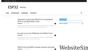 esp32learning.com Screenshot