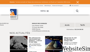 espace-sciences.org Screenshot