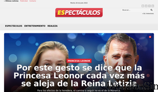 espectaculos.com.es Screenshot