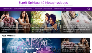 espritsciencemetaphysiques.com Screenshot