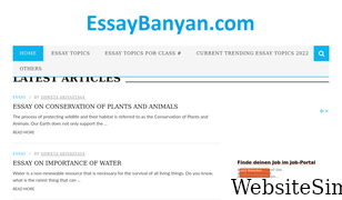 essaybanyan.com Screenshot
