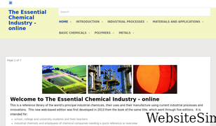 essentialchemicalindustry.org Screenshot