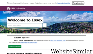 essex.gov.uk Screenshot