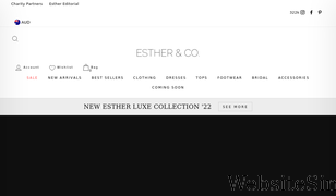 esther.com.au Screenshot